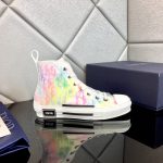 Replica Christian Dior B23 High-Top Transparent Canvas Sneakers