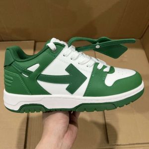 Replica Off-White Out Of Office low-top sneakers “OOO” White Green