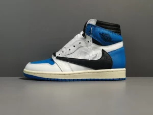 Replica AJ1 Military Blue x Fragment x Travis