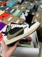 Replica Jordan 1 Retro Low OG SP Travis Scott Olive