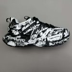 Replica Balenciaga Graffiti Track Sneakers Black White