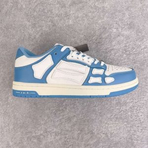 Replica AMIRI Blue And White Low Skel Top Sneaker