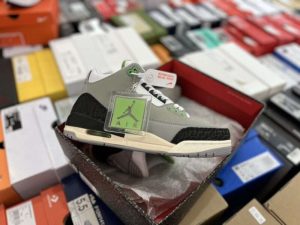 Replica Air Jordan 3 Retro “Chlorophyll”Grey Green 136064-006#AJ3027