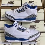 Replica Air Jordan 3 Wizards Blue-Cement Grey Sneakers CT8532-148#AJ3029