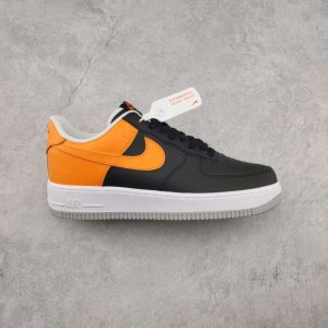 Replica Nike Air Force 1  ” Black And Laser Orange”   #AF022