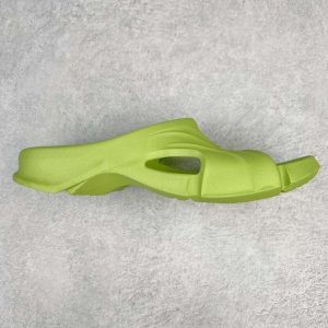 Replica Balenciaga Mold Rubber Slide Sandals Green#BCSL0102