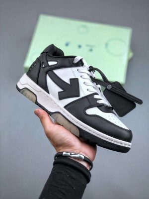 Replica Off-White Out Of Office Low-top Sneakers”OOO” White Black White