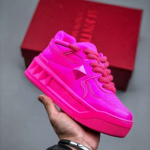 Replica VALENTINO GARAVANI Pink One Stud Sneakers