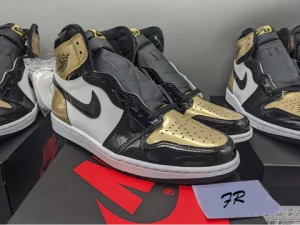 Replica Air Jordan 1 NRG Patent Gold