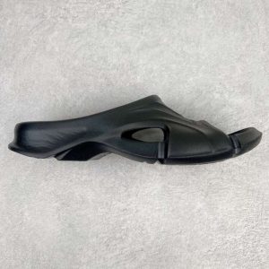 Replica Balenciaga Mold Rubber Slide Sandals Black#BCSL0100