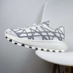 Replica Dior B31 RUNNER SNEAKER White Technical Mesh and Gray Rubber with Warped Cannage Motif