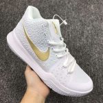 ReplicaNike Kyrie 3 Finals Gold White Sneakers #NKC007