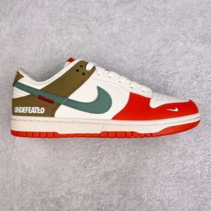 Replica Nike Dunk Low Red Green UND FC1688-500