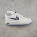 Replica Nike Air Force 1 07 Low White Midnight Blue Metallic Gold