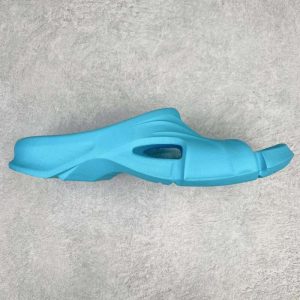 Replica Balenciaga Mold Rubber Slide Sandals Blue#BCSL0103