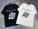 Replica  FENDI New Crew Neck T-shirts For Unisex #HTS49