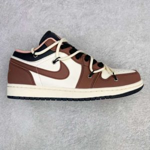 Replica Air Jordan 1 Low Brown White#AJ1-017