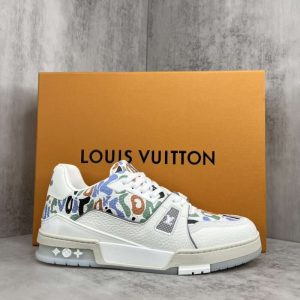 Replica Louis Vuitton Trainer Sneakers White #LV080