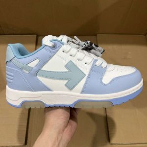 Replica Off-White Out Of Office low-top sneakers “OOO” Light Blue