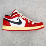 Replica Air Jordan 1 Low Chicago Red White#AJ1-016