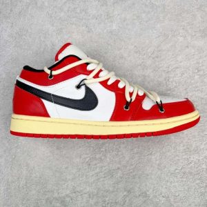 Replica Air Jordan 1 Low Chicago Red White#AJ1-016