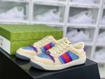 Replica GUCCI Screener GG Sneaker Low Blue Purple#CCU001