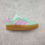 Replica Adidas Originals Gazelle Bold W Platform Sneakers in Mint Green