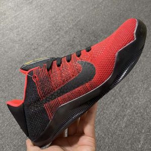 Replica Nike Kobe 11 Elite Low Tops Black Red  ‘Achilles Heel’ 822675-670