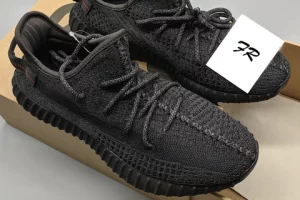 Replica PK God Yeezy Boost 350 V2 Static Black Reflective