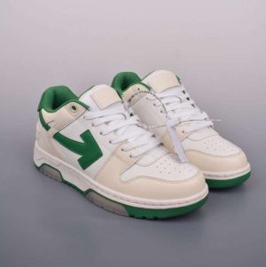 Replica Off-White Out Of Office low-top sneakers “OOO”  White Green White