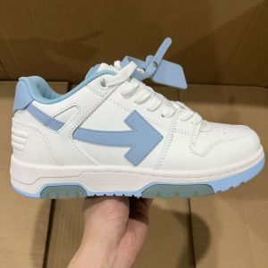 Replica Off-White Out Of Office low-top sneakers “OOO” White Light Blue White