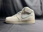 Replica Reigning Champ x Nike Air Force 1 07 Mid Brown Light Grey  #AF063