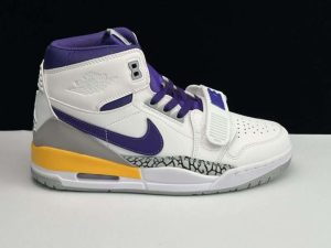Replica  Air Jordan 3 12 ‘Lakers “White /Field Purple” GS