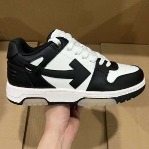 Replica Off-White Out Of Office low-top sneakers “OOO” Black White Black