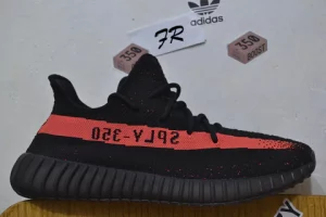 Replica PK God Yeezy Boost 350 V2 Black Red