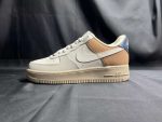 Replica Nike Air Force 1 07 Low Beige White Grey Brown #AF065