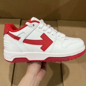Replica Off-White Out Of Office low-top sneakers “OOO” White Red