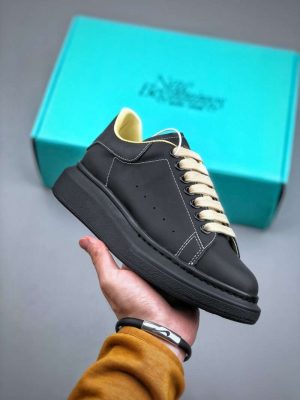 Replica  Alexander McQueen Sole Leather Sneakers Black