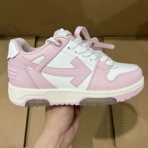 Replica Off-White Out Of Office low-top sneakers “OOO”  Pink White