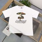 Replica Bape New Crew Neck T-shirts For Unisex Black and White#NTS120