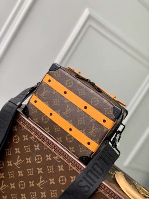 Replica Louis Vuitton Monogram Handle Soft Trunk  Macassar M46689