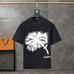 Replica Louis Vuitton New Crew Neck T-shirts For Unisex #HTS69