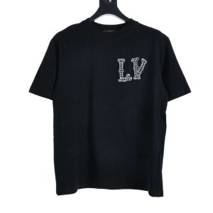 Replica Louis Vuitton Medieval Collaborative Pearl T-shirt For Unisex Black