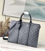 Replica LV Sac Plat Harizontal Monogram Eclipse Canvas Messenger Bags #ALVB023