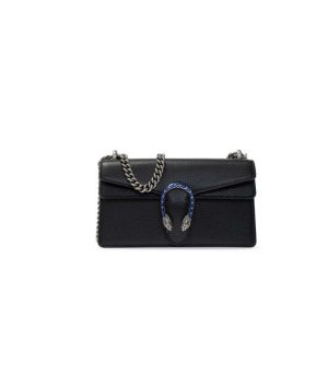 Replica Gucci Dionysus Small Shoulder Bag in Black Leather