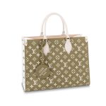 Replica Louis Vuitton Onthego MM Khaki/Beige