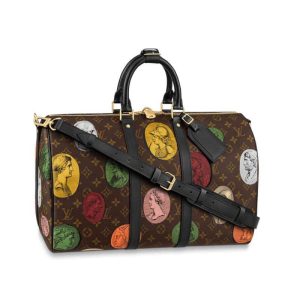 Replica Louis Vuitton Monogram Cameo Printed Keepall Bandouliere 45