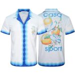 Replica Casablance New Print Short Sleeve Shirts For Men#BC003