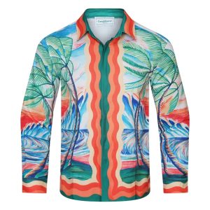 Replica Casablance New Print Long Sleeve Shirts For Men#BC005