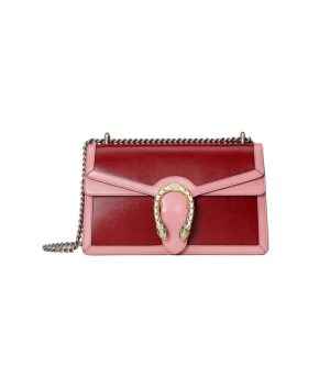 Replica Gucci Dionysus Small Shoulder Bag Red and Pink Leather